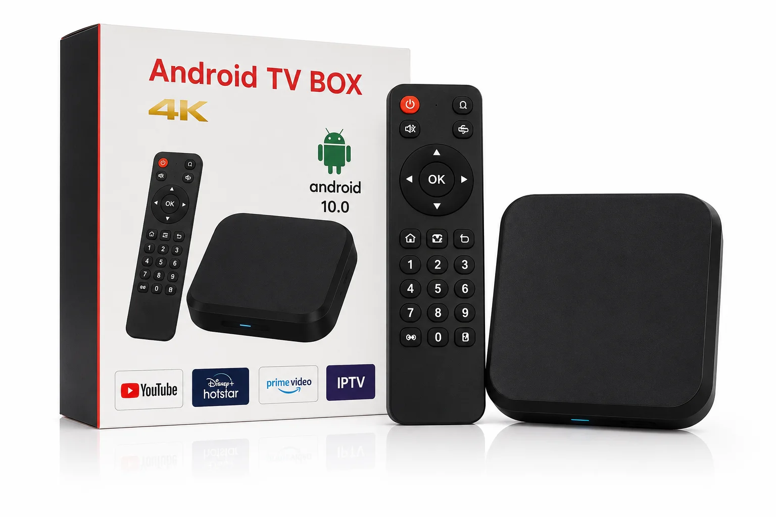 Android TV Box product and remote